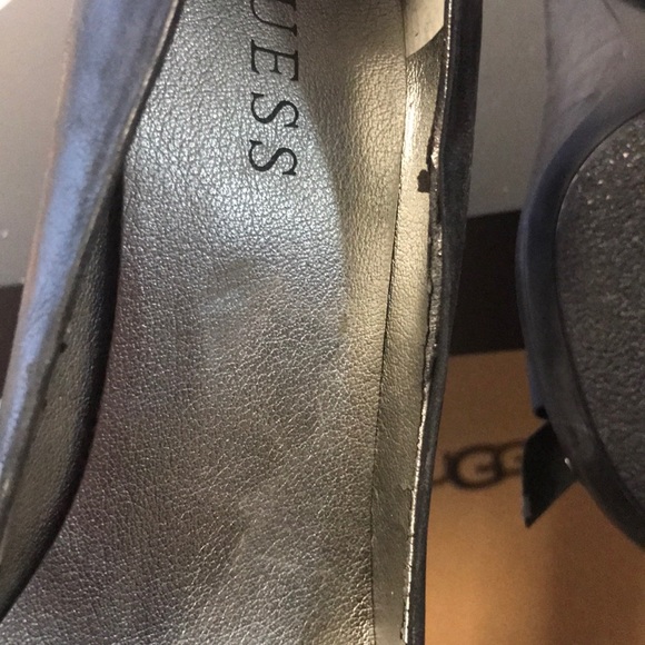 Guess crystal Bow black leather heel - Picture 7 of 8